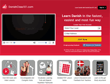 Tablet Screenshot of danishclass101.com